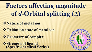 Factors affecting magnitude of d-Orbital splitting (∆)