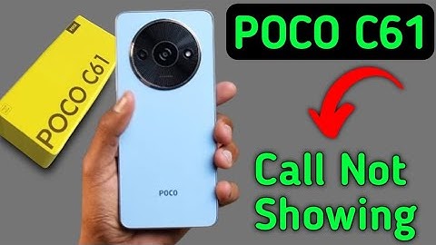 incoming call ringing but not showing poco c61, how to fix incoming call not showing on screen