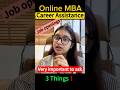 Don’t risk your placement❗️Ask these questions first for an Online MBA #onlinemba #placement