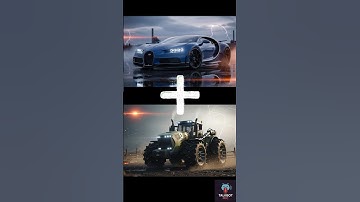 Incredible SuperCar Tractor Fusion Ideas #bugatti #lamborghini #car #tractor #shortsfeed #shorts #ai