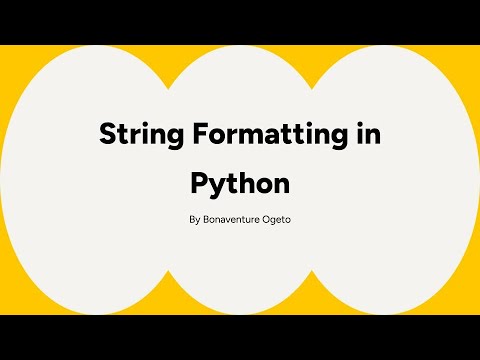 String Formatting in Python