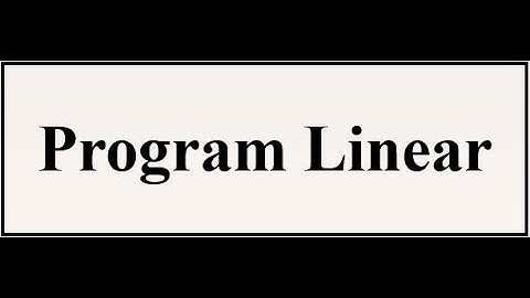 Program Linear
