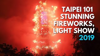 Taipei 101 welcomes 2019 with stunning fireworks, light show