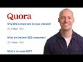 Expert Answers 30 SEO Questions from Quora (in Less Than 30 Minutes)