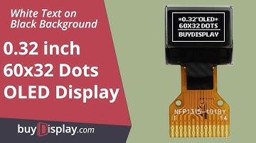 I2C White 0.32 inch OLED Display Panel 60x32 Pixels