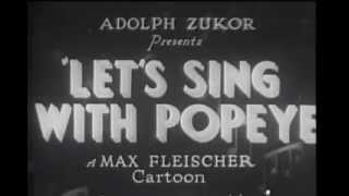 Popeye Song ! - Let's sing with Popeye (karaoke)