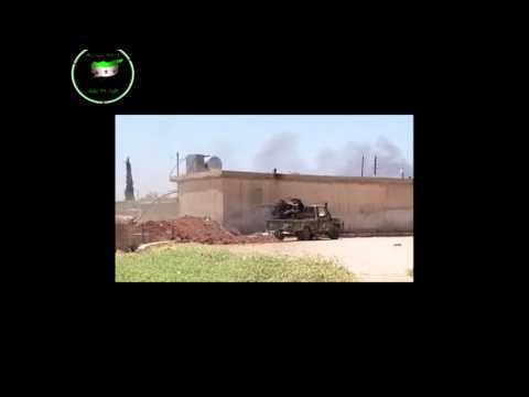 اللواء99 عناصر اللواء تقوم بالاشتباك مع قوات داعش على جبهة ام حوش في الريف الشمالي لحلب 