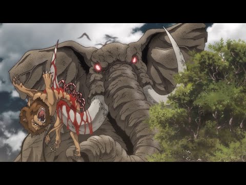Yujiro Hanma derrota al Elefante gigante baki? Clip Español Latino que serie 2022