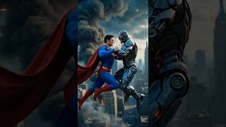 Superman vs Cyborg Superman Battle #trending #explore #shorts #superman #cyborg #spiderman