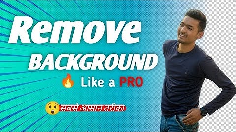 How to remove background like a PRO ||- {Photoshop touch cc} - The Rdx Prince