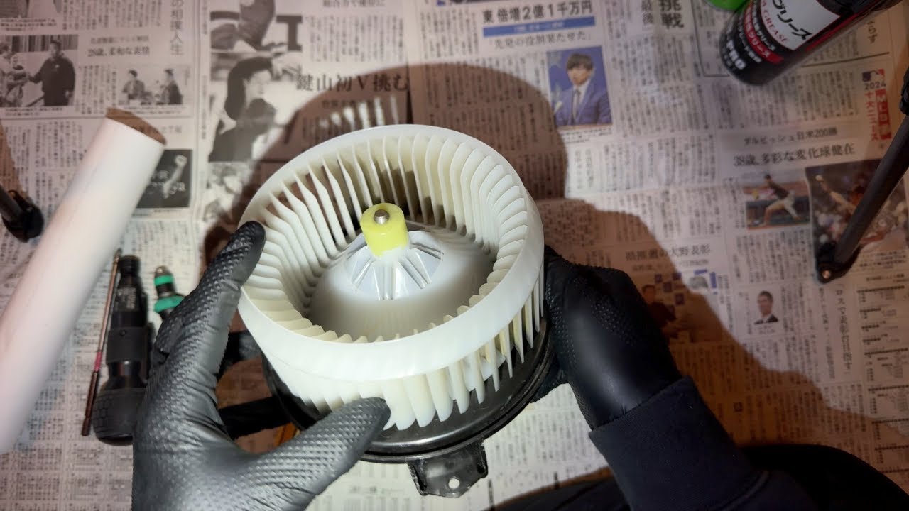 その異音自分で直せますよ！エアコンから鳴る耳障りなキーン音を解消せよ。【ハイエース】