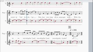 Donkey Carol Tenor Guide - Rehearsal B