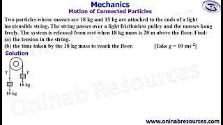 Motion of connected particles