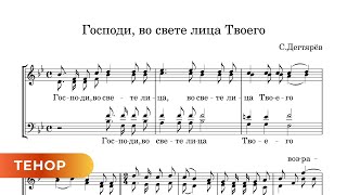 Господи, Во Свете Лица Твоего - С. Дегтярёв (Тенор)