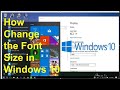 How To Change Font Style /size in Computer ||How to change the default Windows 10 system font | 2021