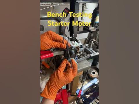 How to check your starter with a battery charger - YouTube