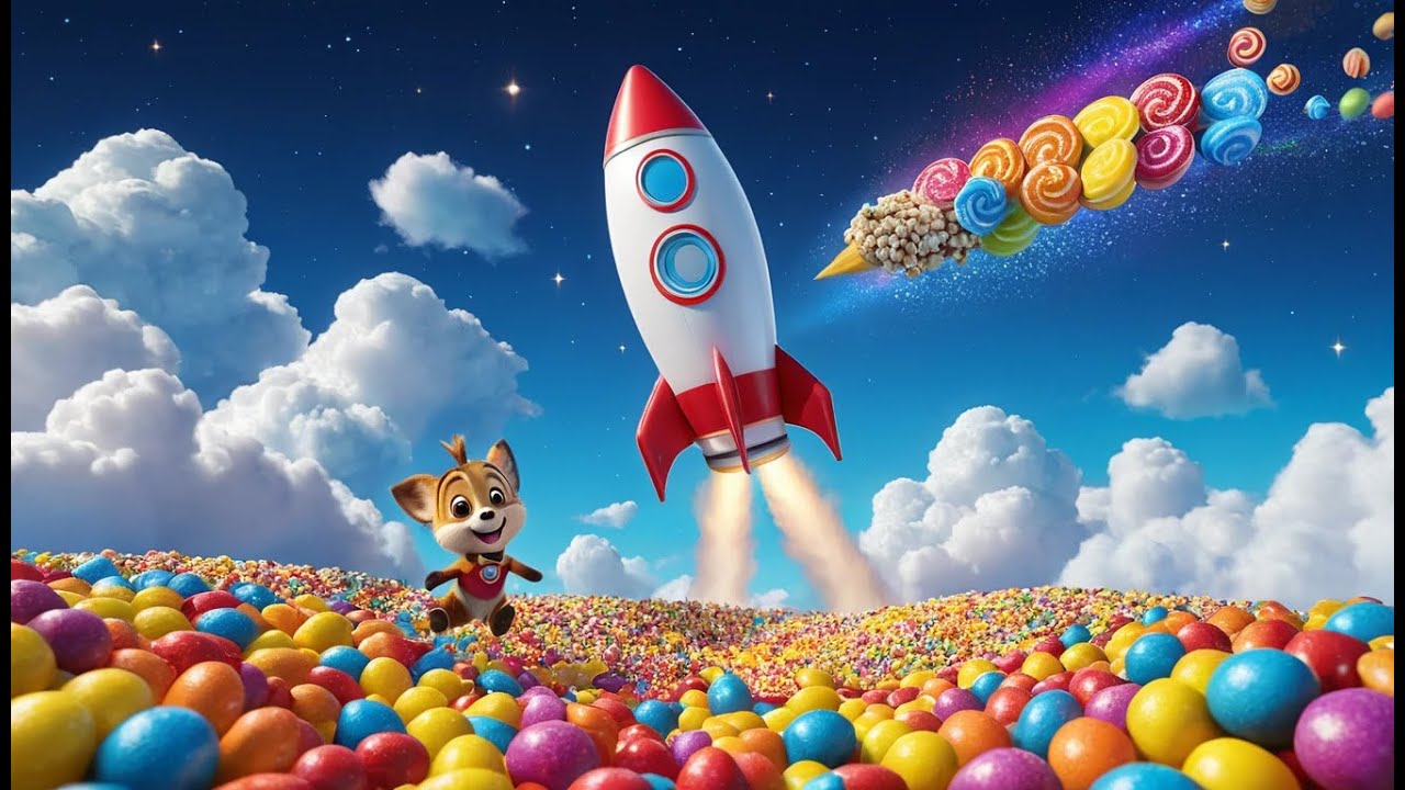 Chippy Choo and the Popcorn Planet | Space Adventure Song for Kids | Crunchy Fun Nursery Rhyme