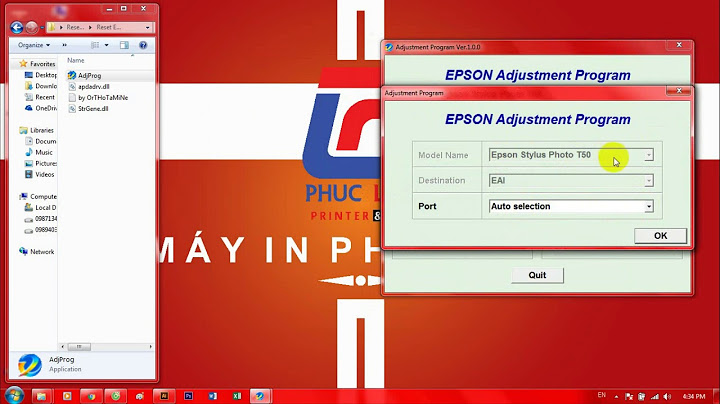 Reset lỗi mực máy in epson t50 giayin.vn