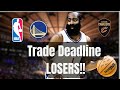 Trade Deadline Losers: Teams That Made Mistakes