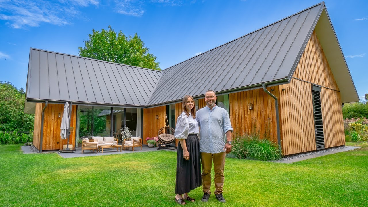 Zbudowali DOM MARZEŃ typu L na MAŁEJ DZIAŁCE. "Płacimy 30 zł za energię na dzień" 🏡