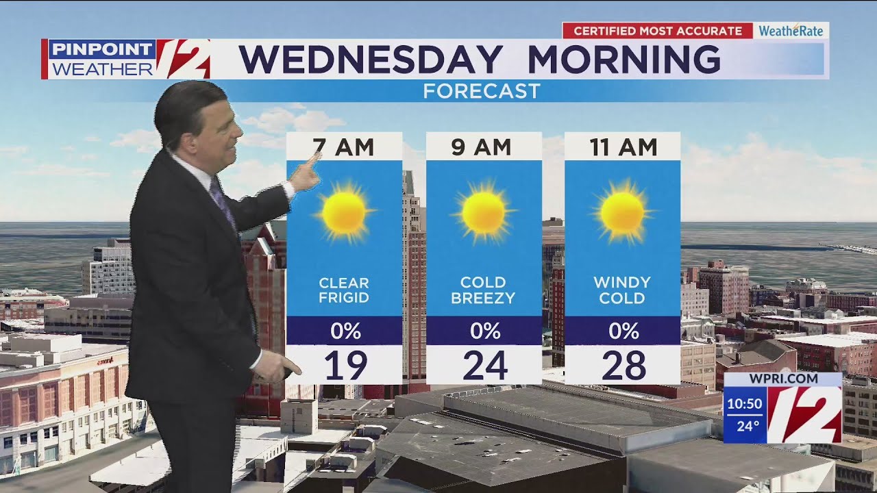 WPRI 12 Weather Forecast 01/14/25 Dry Skies Through Friday - YouTube