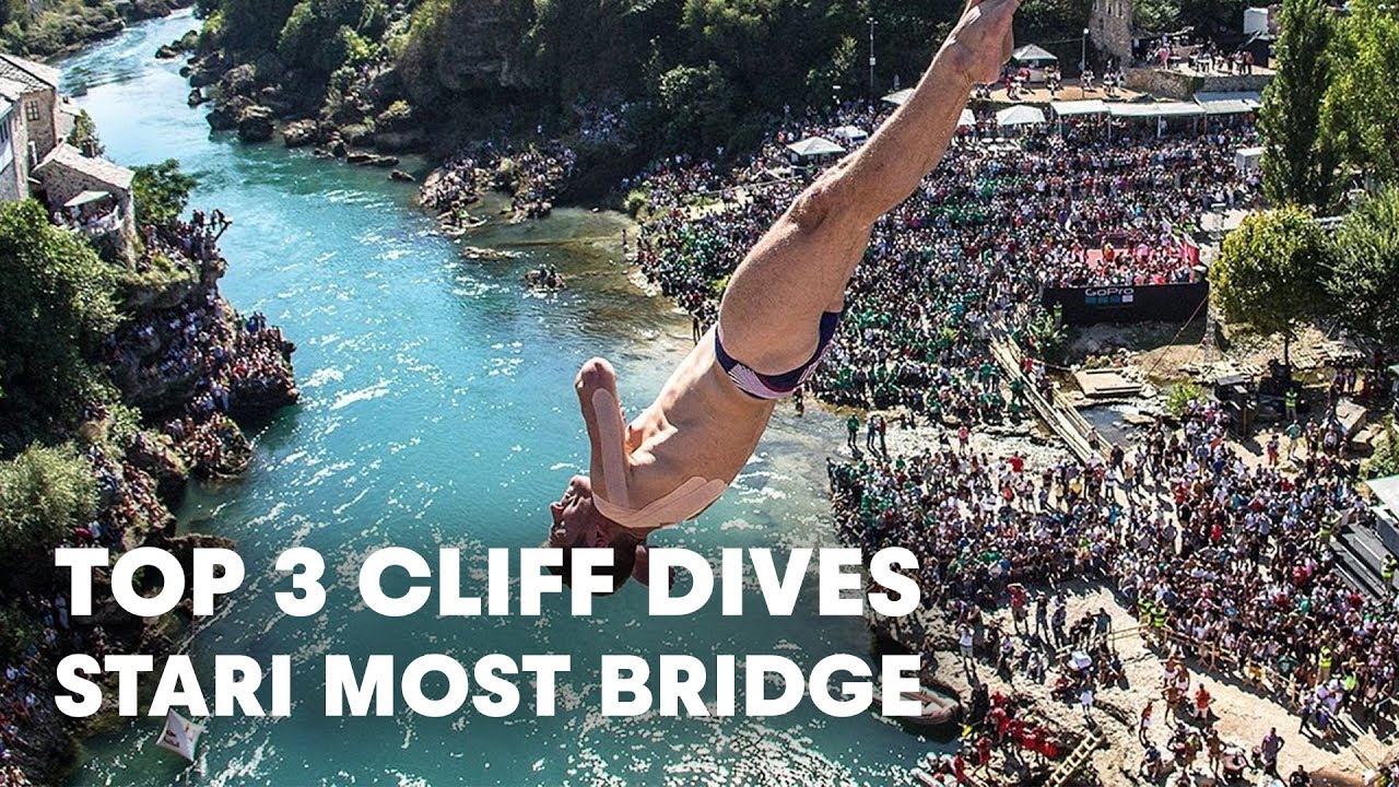 Top 3 Cliff Dives Off the Stari Most Bridge Cliff Diving World Series