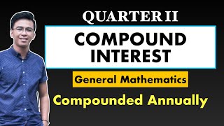 COMPOUND INTEREST (Compounded Annually) | Maturity Value, Principal, Interest, Rate, Time  Gen Math