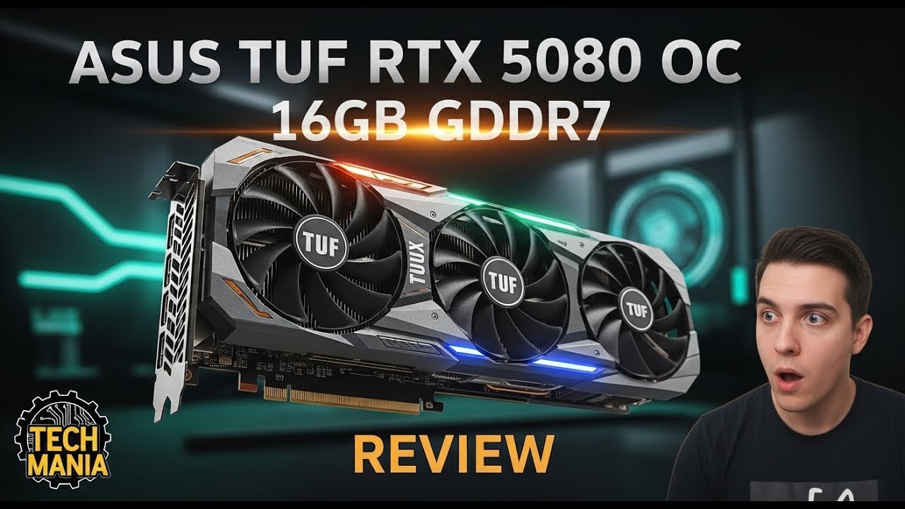 ASUS TUF RTX 5080 OC – INSANE Performance! 16GB GDDR7 | Full