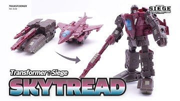 Transformer War for Cybertron: Siege WFC-S10 SKYTREAD! Duocon robot toy video reivew!