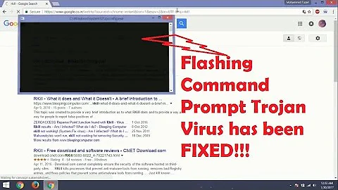 How to fix flashing command promt virus