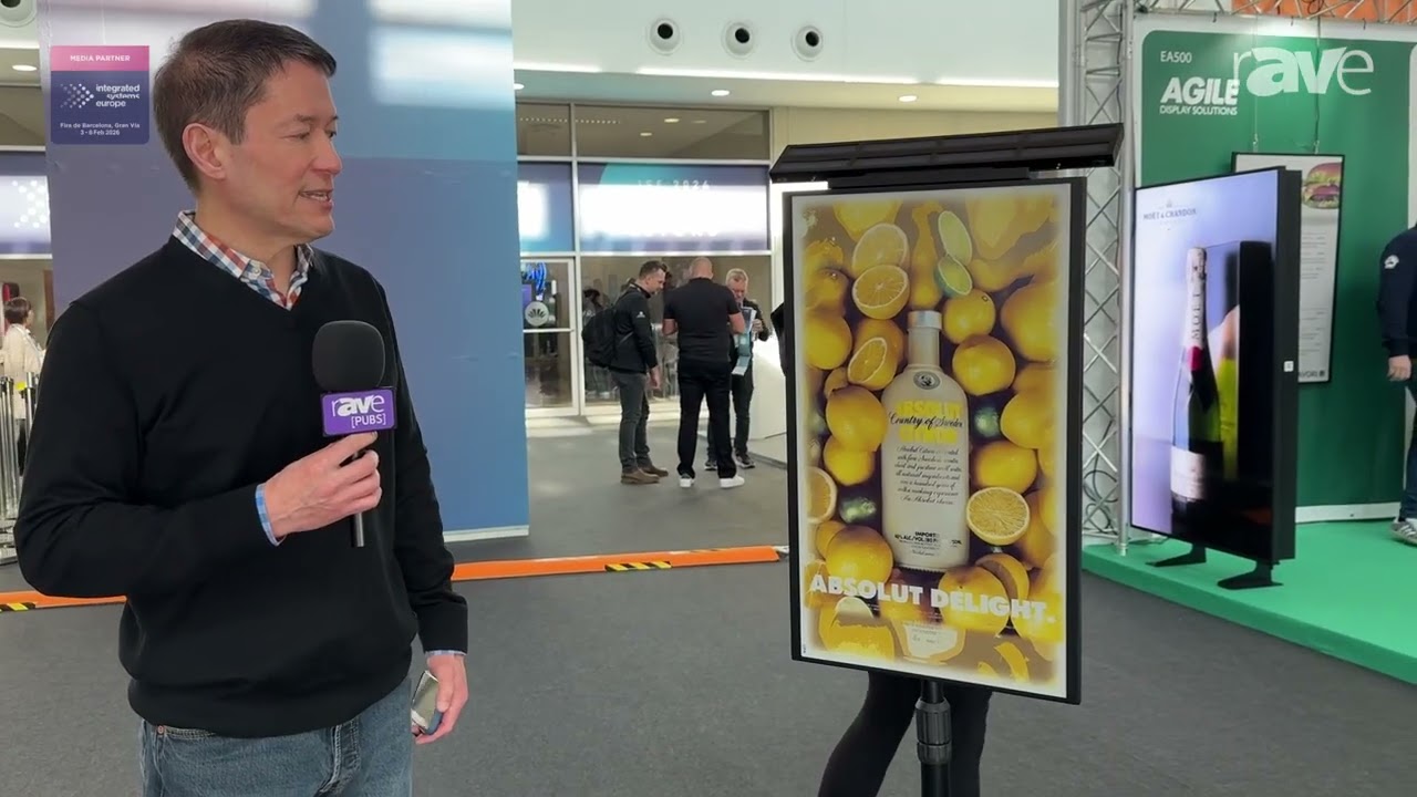ISE 2026: Agile Display Solutions Shows Off Solis 32 Solar Powered ePaper Display