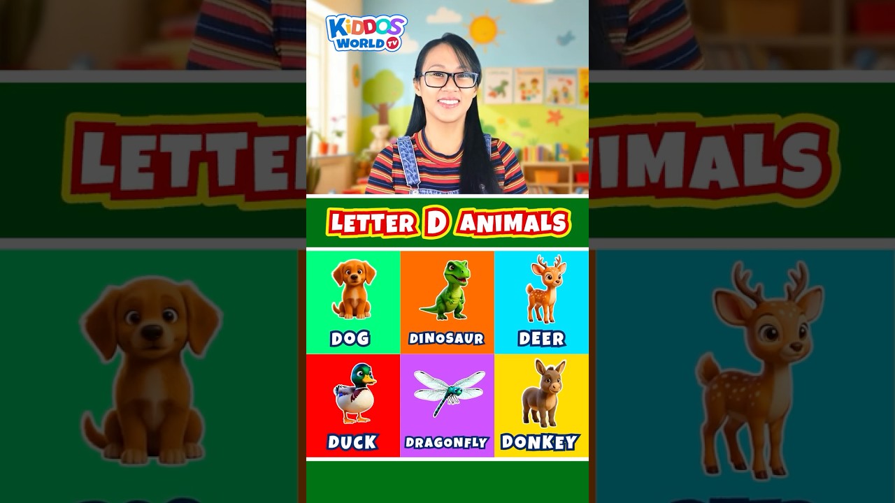 Learn the Letter D | Animal Names That Start With D