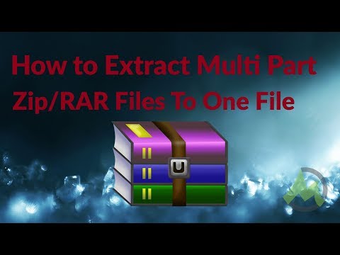 How to Extract Multi Part RAR Files to One File