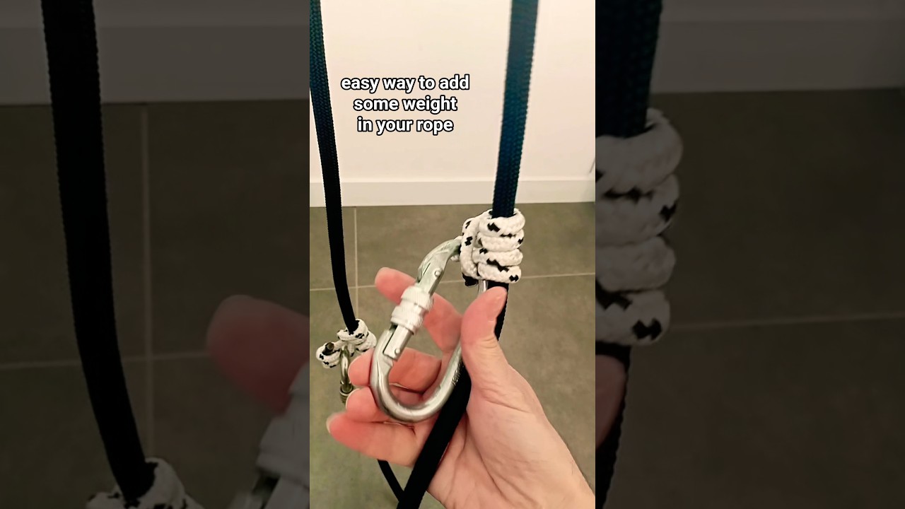 добавление веса на веревку 