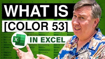 Excel - Power of Custom Number Formatting in Excel | Learn to Use All 56 Colors! - Episode 1142