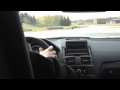 Inside a c63 amg by edo competition while drifting