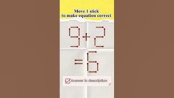 Мatchstick puzzle №323 Move 1 stick to make equation correct