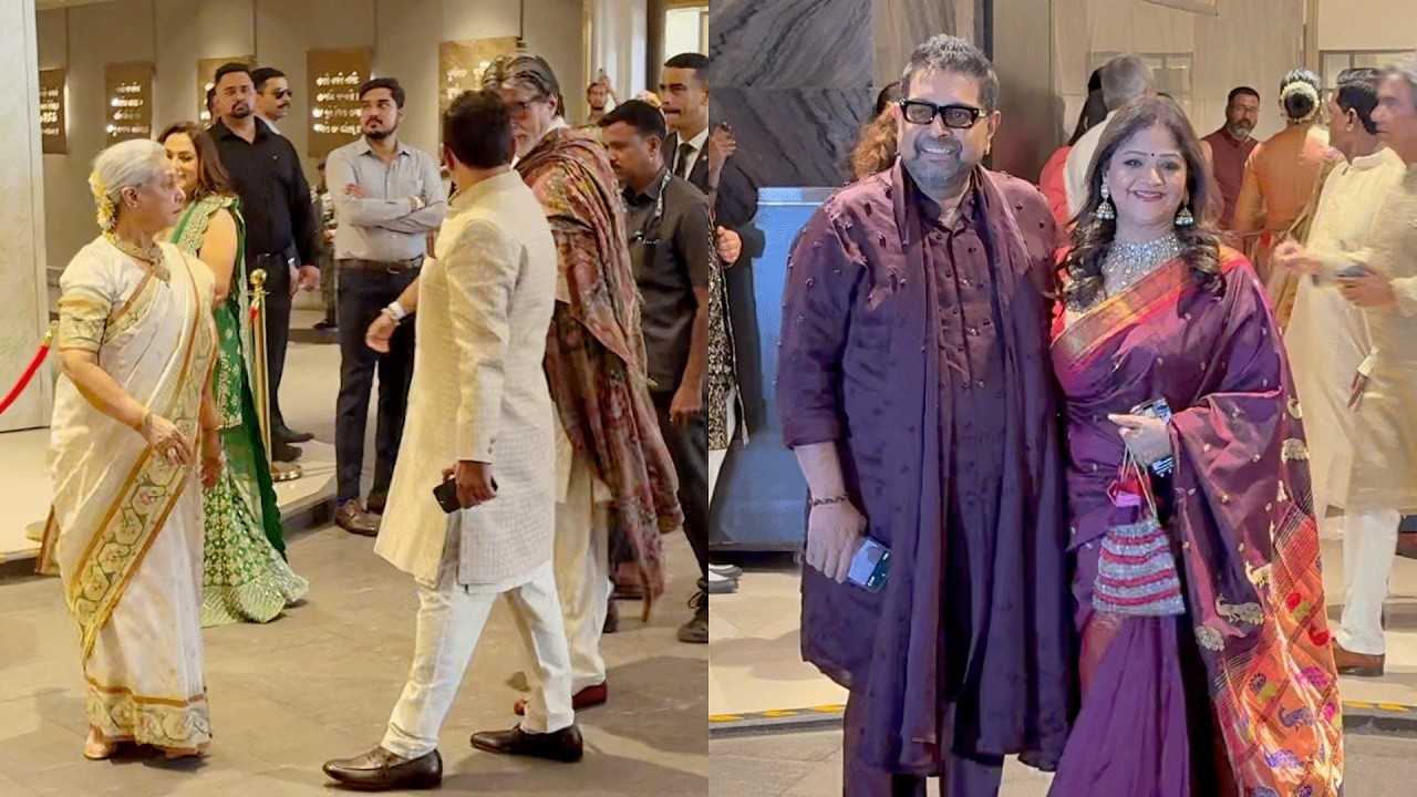 Amitabh Bachchan & Jaya Bachchan Visuals at Sachin Tendulkar Son Wedding Ceremony | ShankarMahadevan