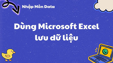 Dùng Microsoft Excel lưu data dạng bảng - Nhập Môn Data