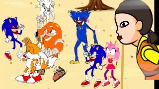 Squid Game Sonic #2 Knuckles, Tails Silver The Hedgehog Huggy Wuggy, Sonic Amy Squad - Kim Jenny 100