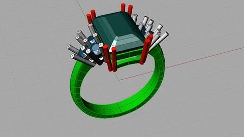 #3d Tutorial for Rhinoceros #tutorial ste-by-step ring emerald