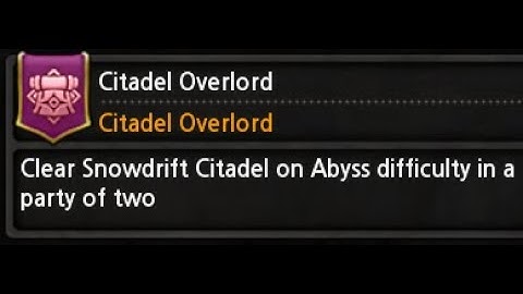 Project duck - Snowdrift citadel duo achievement (Abyss)