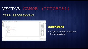 CAPL Programming - Signal Based Actions via CAPL Coding