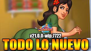 Todo el Nuevo Contenido que trae la Versión (v21.0.0-wip.7722) para Summertime Saga!