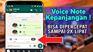 Cara Mempercepat Suara VoiceNote Di WhatsApp