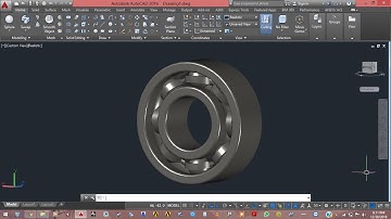 How to create ball bearing in AutoCAD