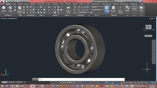 How to create ball bearing in AutoCAD