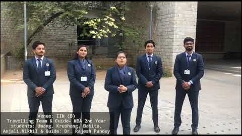 SSR IMR Silvassa Team at  IIM (B) for business plan competition Feb 2020