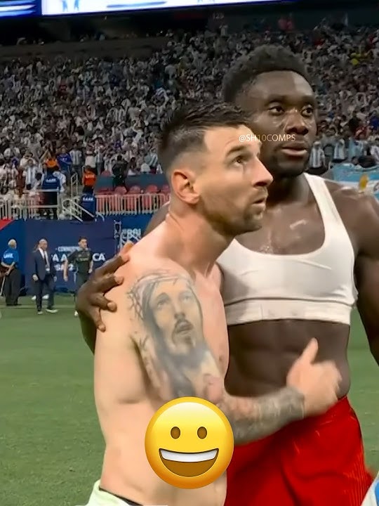 Messi & Alphonso Davies Friendship 🥰