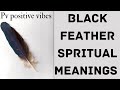 Pv positive vibes   black feathers  spritual meanings 